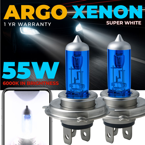 Xenon white 55w - 55w, headlight