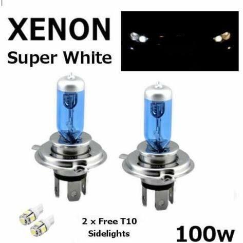 Bulbs 12v 100w xenon white - h4,