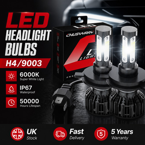 Genuine 200w 40000lm led - h4,