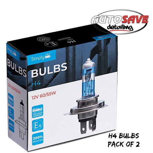Simply bulbs pack of 2 - simply, h4