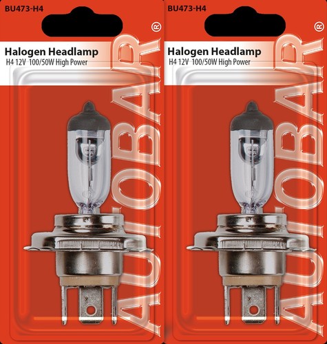 Halogen bulb headlight 100w - h4,